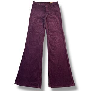 Bra Of Chaos Vintage RARE Purple Corduroy High Waisted Flare Jeans Sz 26" RETRO